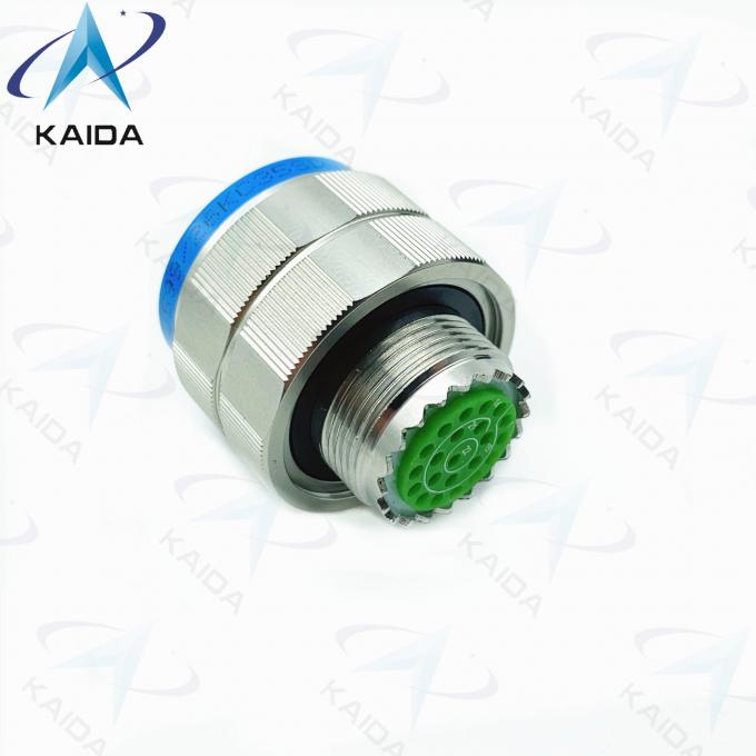 22 Female Pins MIL-DTL-38999 Connector Staiinless Steel Passivated D38999 Series Iii 2