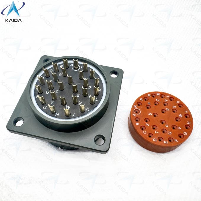 27 Contacts Olive Green Cadmium Shell Finish MIL-DTL-26482 Series Ⅰ.Square Flange Receptacle.MS3112F20-27PN 2