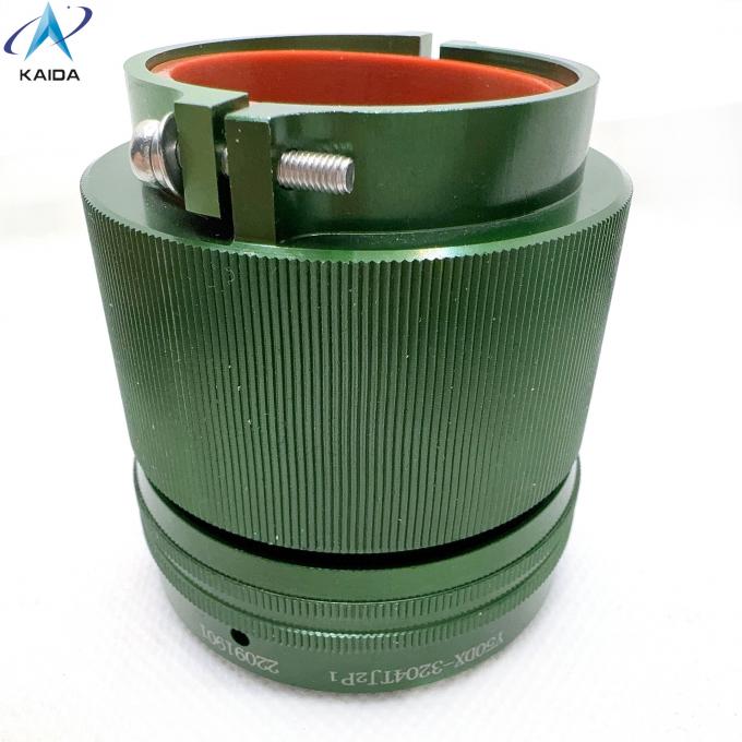 4 Contacts Plug With Straight Clamp Back Shell Withstands Extreme -55C To 125C Conditions High-current Connector Y50DX-3204TJ2P1 Zinc Plating 1