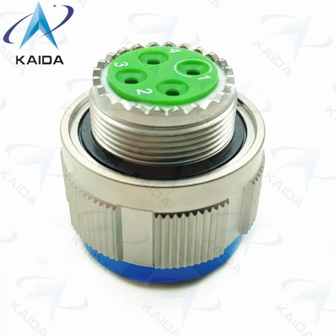 4 Female Pins MIL-DTL-38999 Series 3 D38999 Connector High Shock Resistance 1
