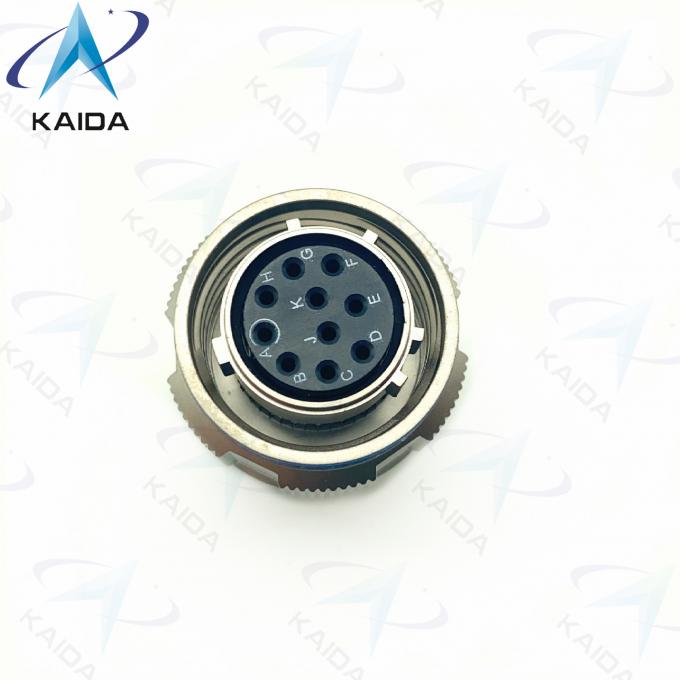 500V MIL-DTL-38999 Series Ⅲ Plug Connector For  D38999/26FC98SN Electroless Nickel 10 Female Pins.8D Series. 2