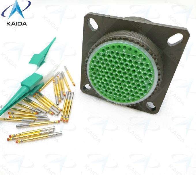 500V Voltage Rating MIL-DTL-38999 Series Ⅲ Gold Contact Finish for Performance.Composite Shell Olive Green Cadmium.D38999/20MJJ35SN 128 Female Pins 0