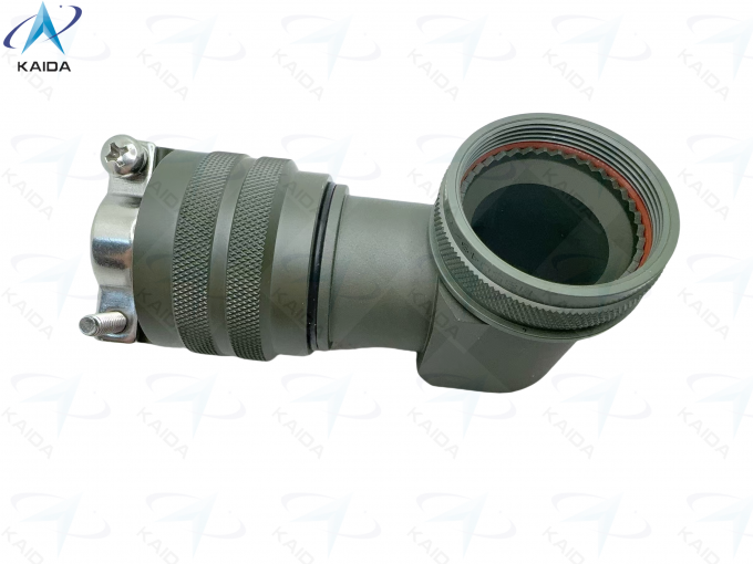 90° Angle and Profile Spin Coupling Connector Backshell with Olive Green Cadmium Finish M85049/79-21W07 7