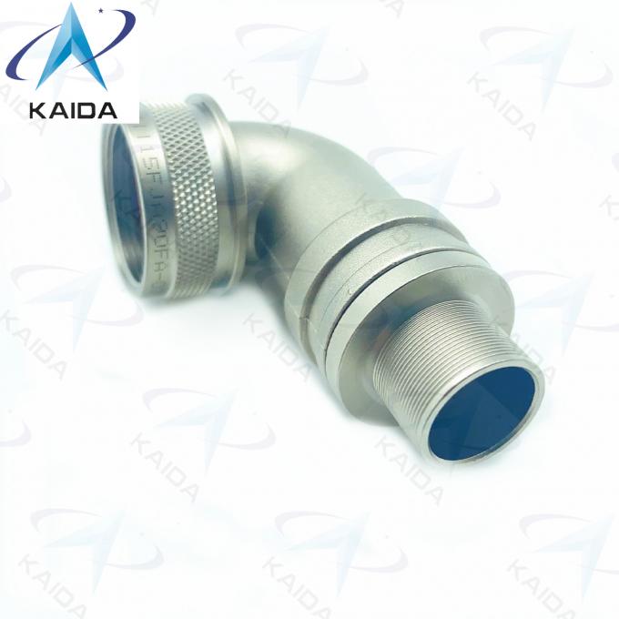 90° Spin Coupling Electroless Nickel EMI/RFI Connector Backshell J599Ⅲ15FJA90FA-07 4