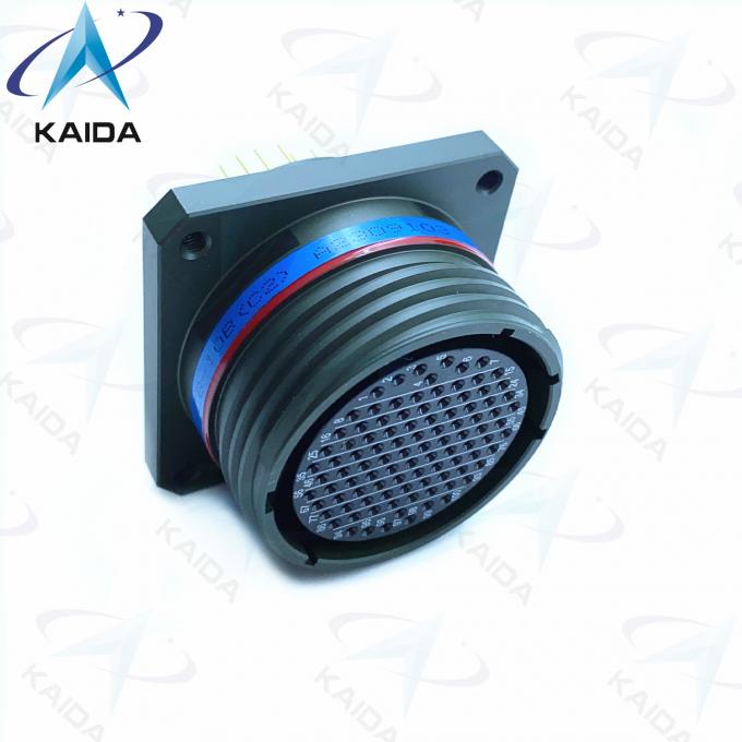 Contact Size 22 Custom Connectors Square Receptacle D38999 Series Iii 100 Long PC Tail 3