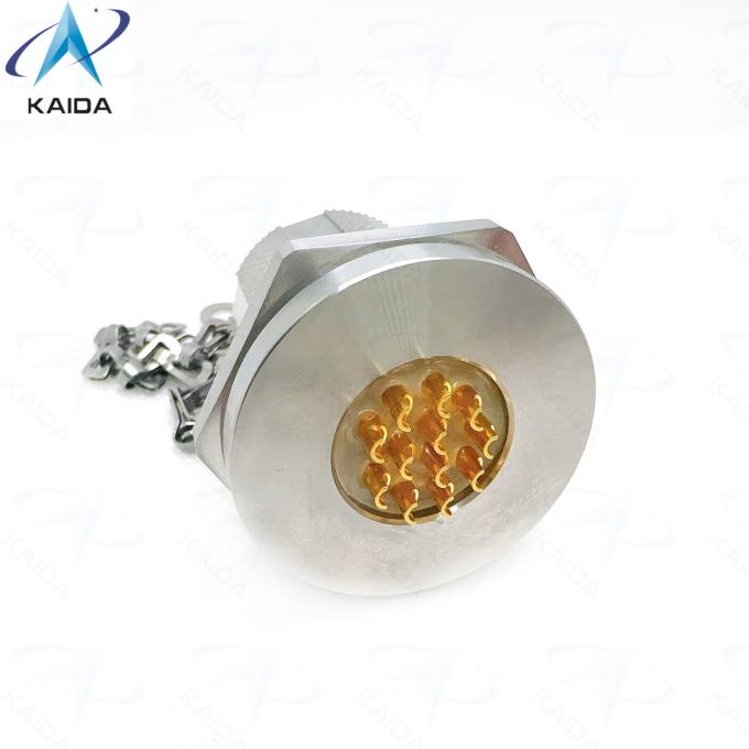 Custom Hermetic Jam Nut Receptacle Stainless Steel Passivated for Long-Lasting Hermetic Sealing Solutions 1