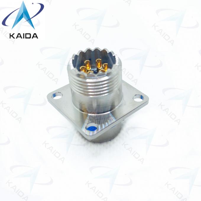Gold Contact Finish 6 Contact Solder Type MIL-DTL-26482 Series Connector MS3470S10-6PH Stainless Steel Passivated 2