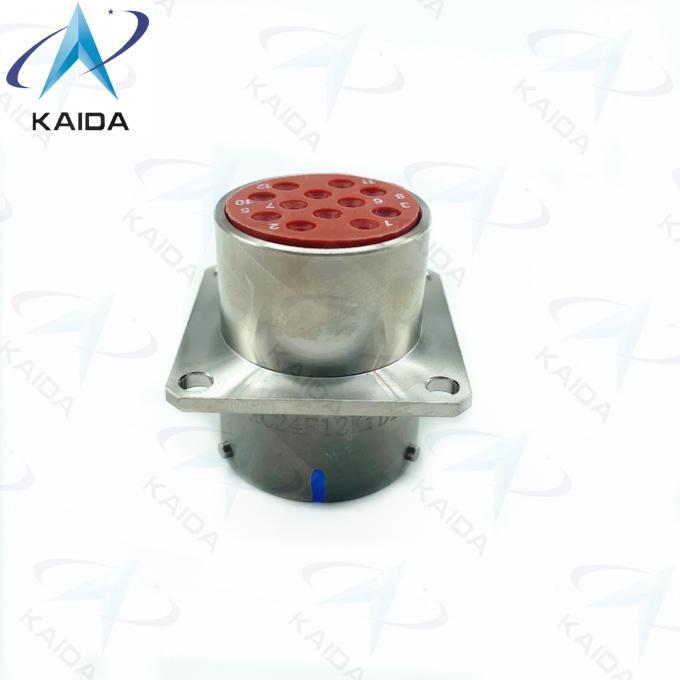Harsh Environments XC24F12K1D1 Electroless Nickel Connector Shell with 12 Contacts 0