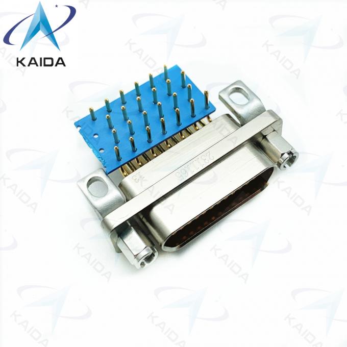 J30J-25ZKWP Coupling Nut Brass For Material Handling Equipment 90° PCB Receptacle With Socket 3