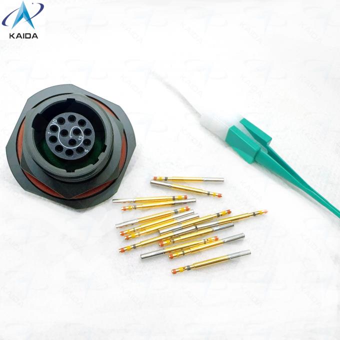 Jam Nut Receptacle Connector MIL DTL 38999 Series Ⅲ 13 Contacts Circular Connector Aerospace Standards.D38999/24WB35SA.TV07RW11-35SA,8D7-11W35SA 3