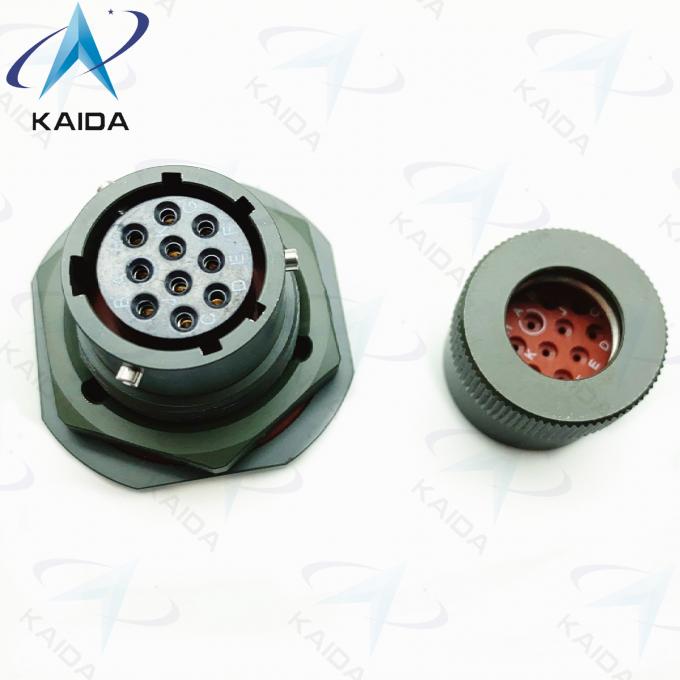 Jam Nut Receptacle MIL-DTL-26482 Series I 10 Female Pins Mil Dtl 26482 Connector 4