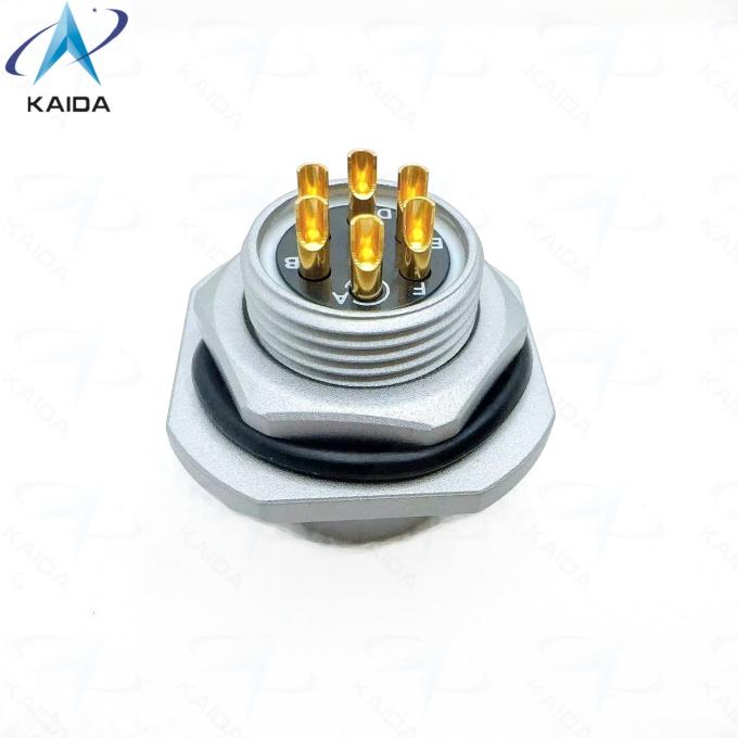 MIL DTL 26482 Series Ⅰ 6 Contacts Circular Connector.PT04A-10-6S-072. Gray Zinc Nickel Plating.Cable Connecting Receptacle 1