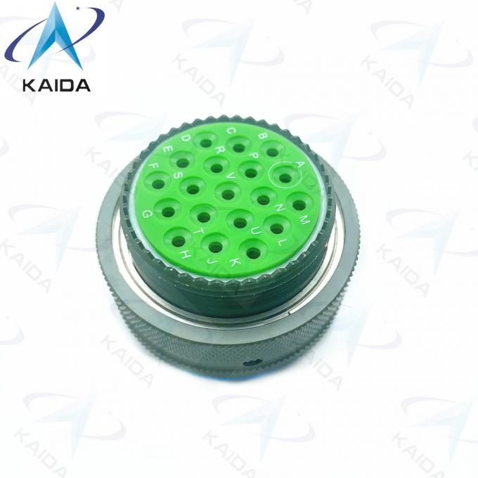 MIL-DTL-38999 Series I Olive Green Cadmium Shell Finish with 500V Voltage Rating Bayonet Coupling MS27467T25B19PN 4