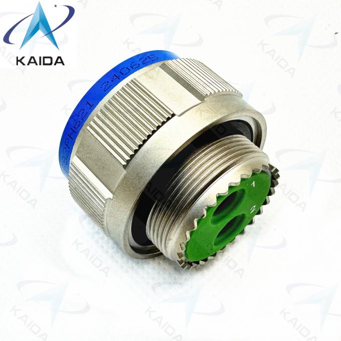 MILDTL-38999 2 Twinax Contacts Threaded / Electroless Nickel /  Gold Contact Finish  Connector D38999/26FE82PN 1
