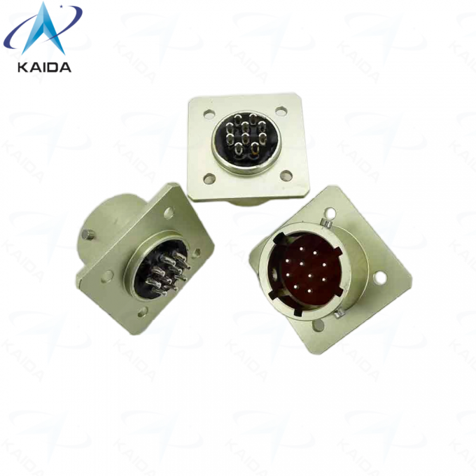 OHS Series Bayonet Ultra-Small Connectors .OHS-BC-1-10 14-B1-1-B.онц-бс-1-10_14-В1-1В.Aluminum alloy surface anodized treatment.10 Pins Receptacle. 2