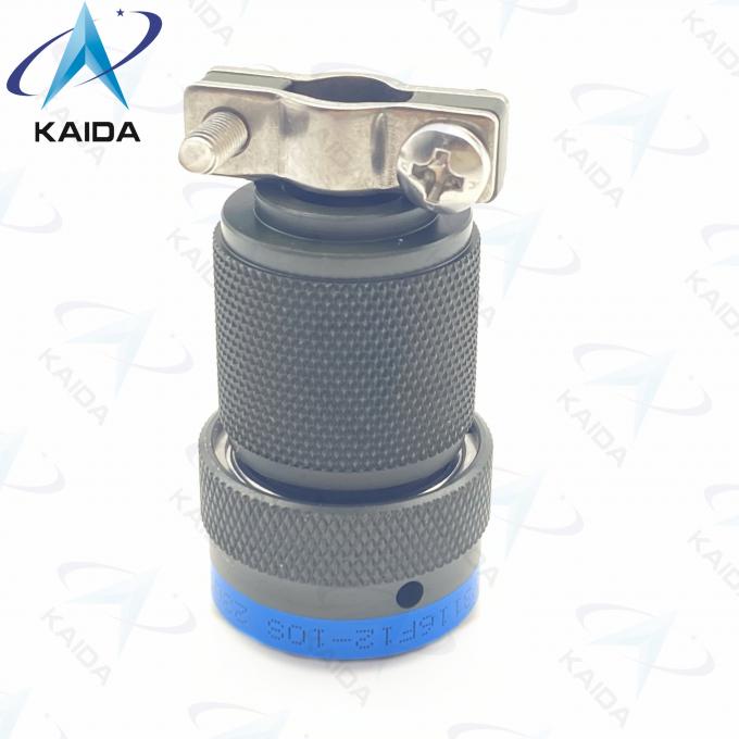 Olive Drab Cadmium MIL-DTL-26482 Connector I MS3116F12-10S Straight Plug With Cable Clamp 3