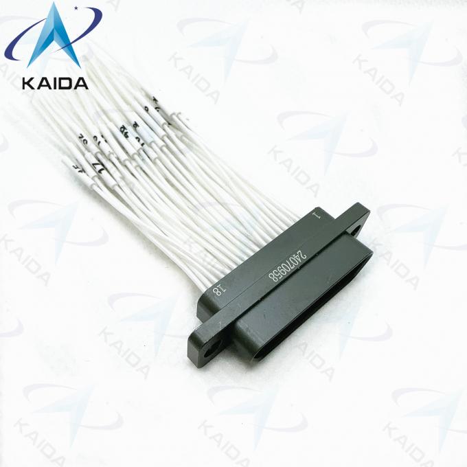 Olive Green Micro D MIL Spec Rectangular Receptacles J30J Series MIL-DTL-83513 J30J-51ZK-G Receptacle With Socket 2