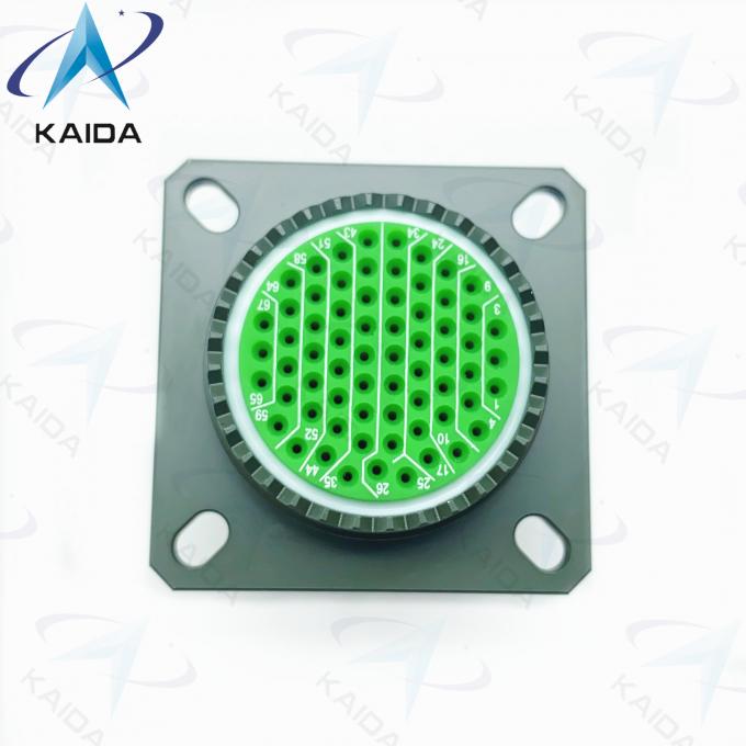 Shell Size 19 Receptacle Connector D38999 Series 3 Connector Olive Green Cadmium 4