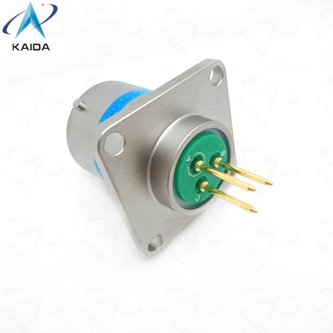 Square Flange Receptacle MIL-DTL-38999 Series Ⅰ Featuring Copper Alloy Contacts for Industrial Applications.MS27505E13F03SCA。Square Flange Receptacle with PCB Contacts 2