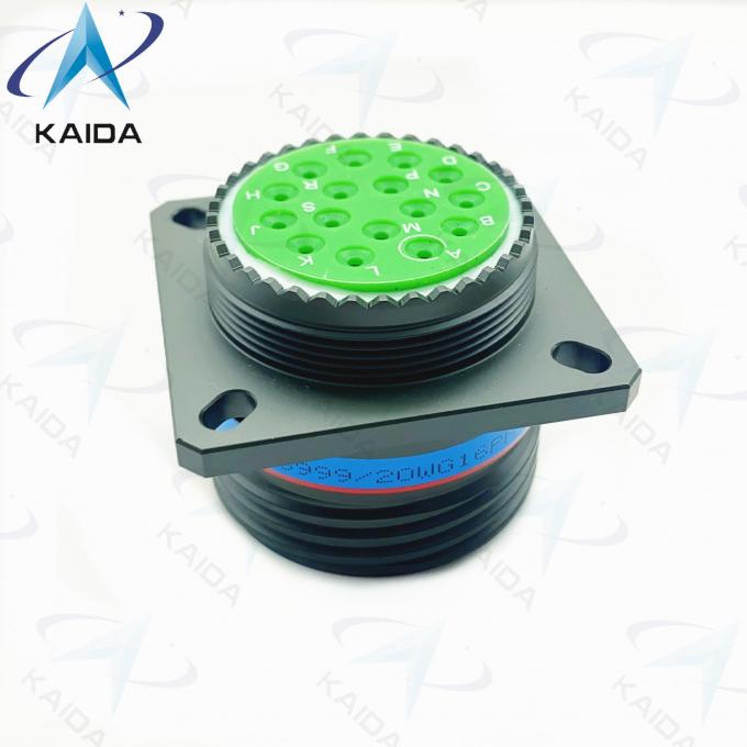Threaded Circular MIL-DTL-38999 Series 3 Connector 16 Male Pins D38999 20WG16PN 1