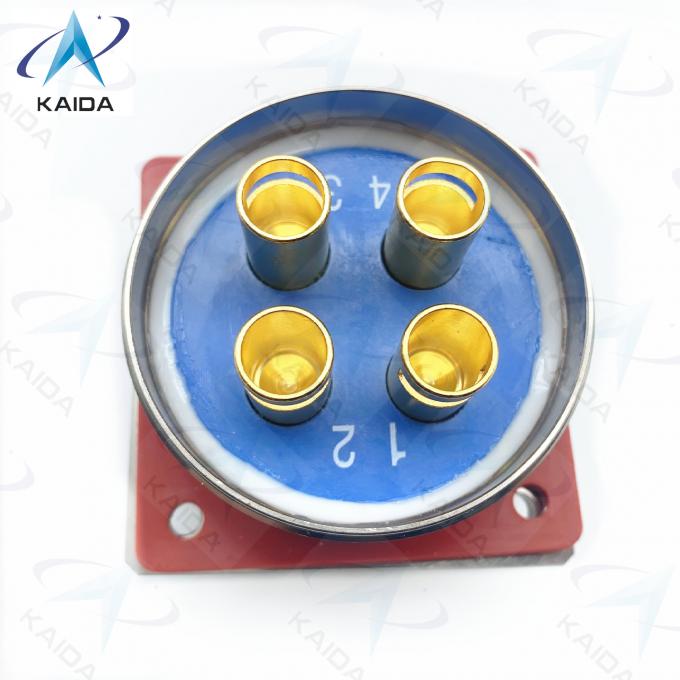 Y50DX Aluminum Circular Electrical Connector Receptacle 3 Contacts Operating Temp -55℃ To 125℃.Y50DX-D404ZK10 4