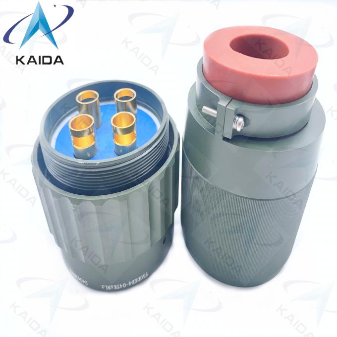 Y50DX Series Circular Electrical Connector Aluminum Olive Green Cadmium Plug 4 Contacts Y50DXD4-04TK5NL2 1
