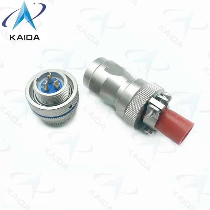 YGD Series YGD26N1003K32 Plug Connector Electroless Nickel 3 Female Pins 1