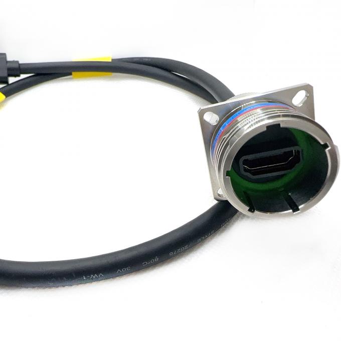 YW3 20E06S-K Stainless Steel Passivated HDMI Connector for Professional Applications.D38999 Series with HDMI.High Definition Multimedia Interface 1